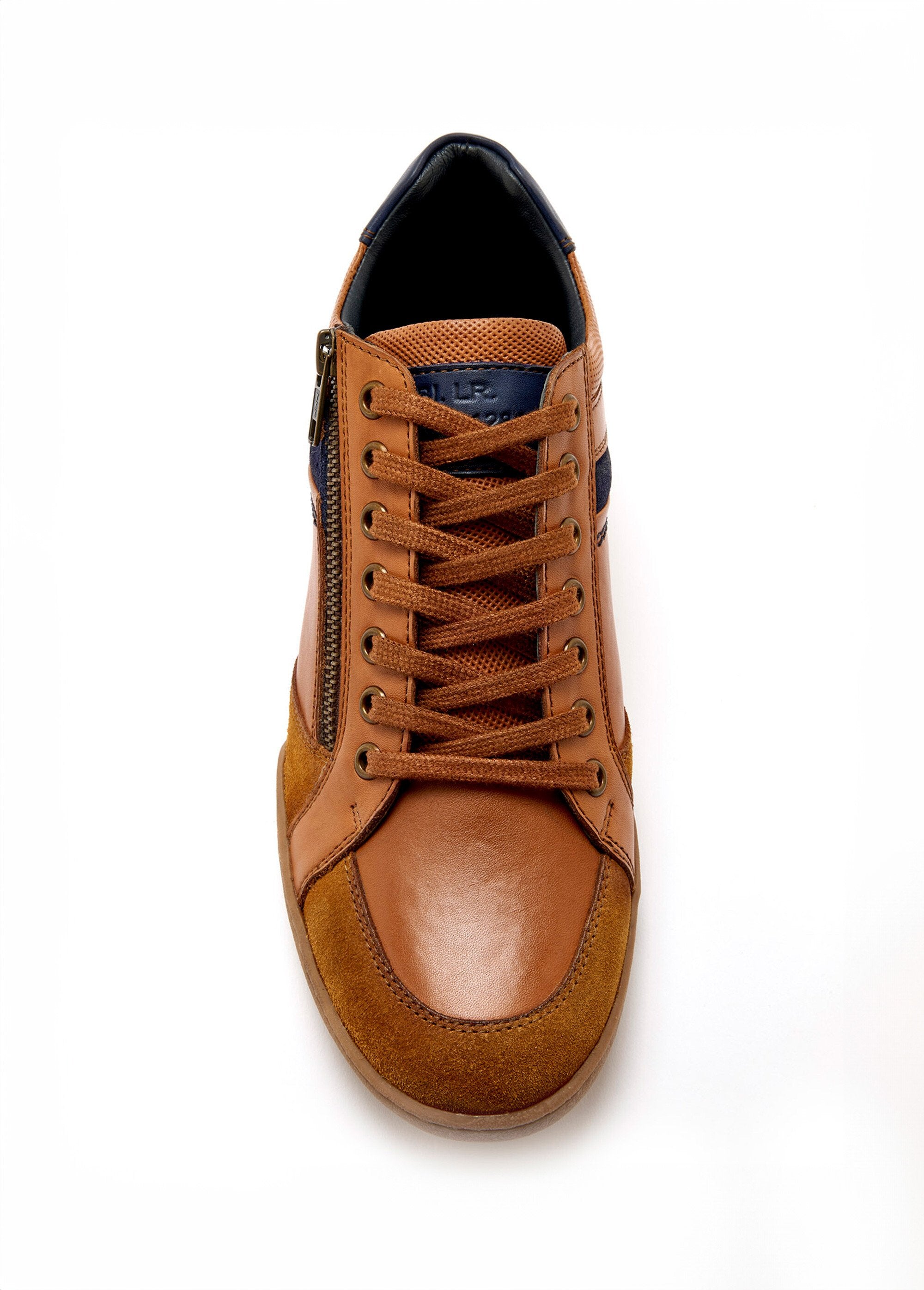 Multi-material_leather_sneakers_with_laces_and_zip_Brown_OV1_slim