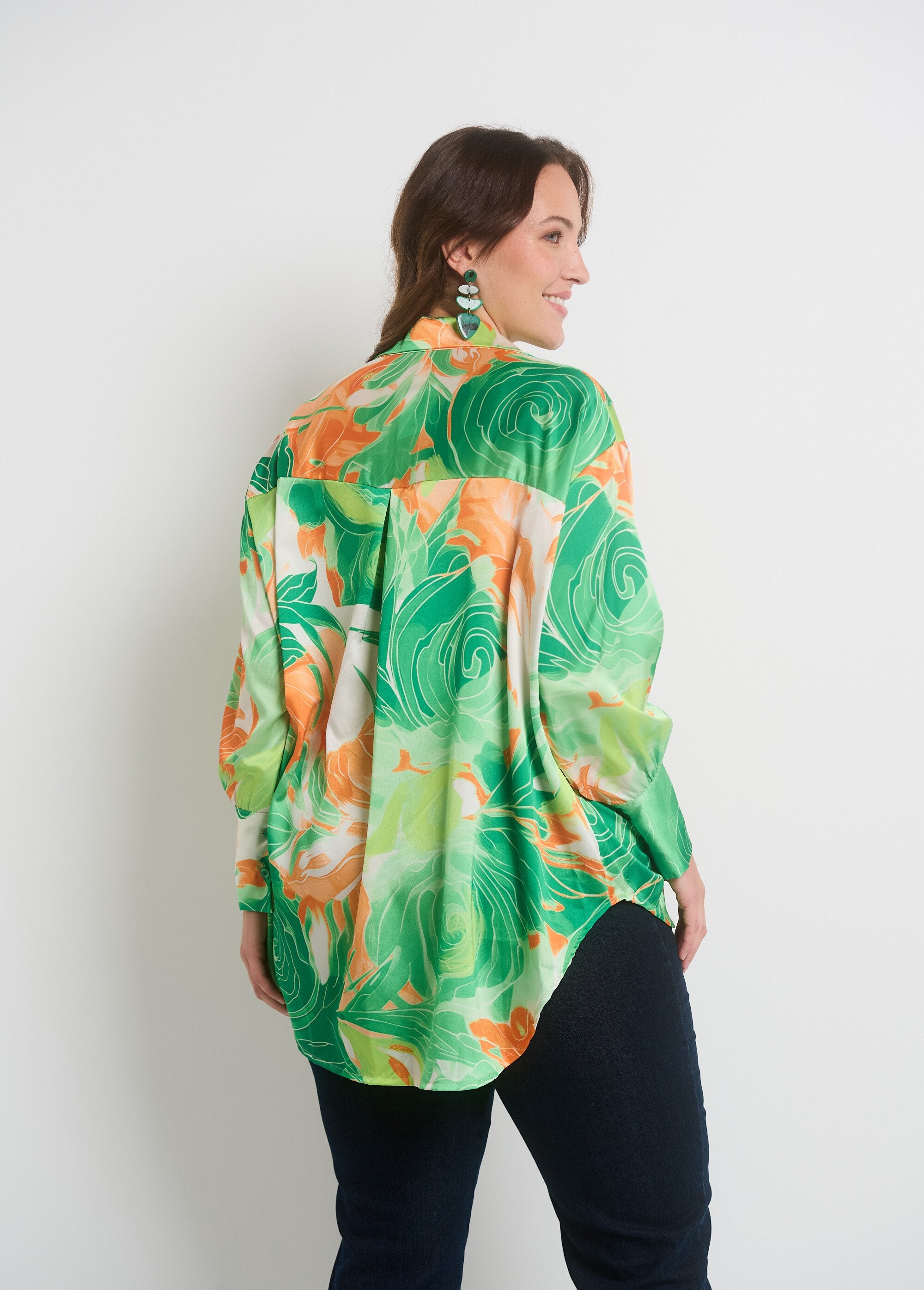 Long_sleeve_floral_satin_blouse_Green_and_orange_DO1_curvy