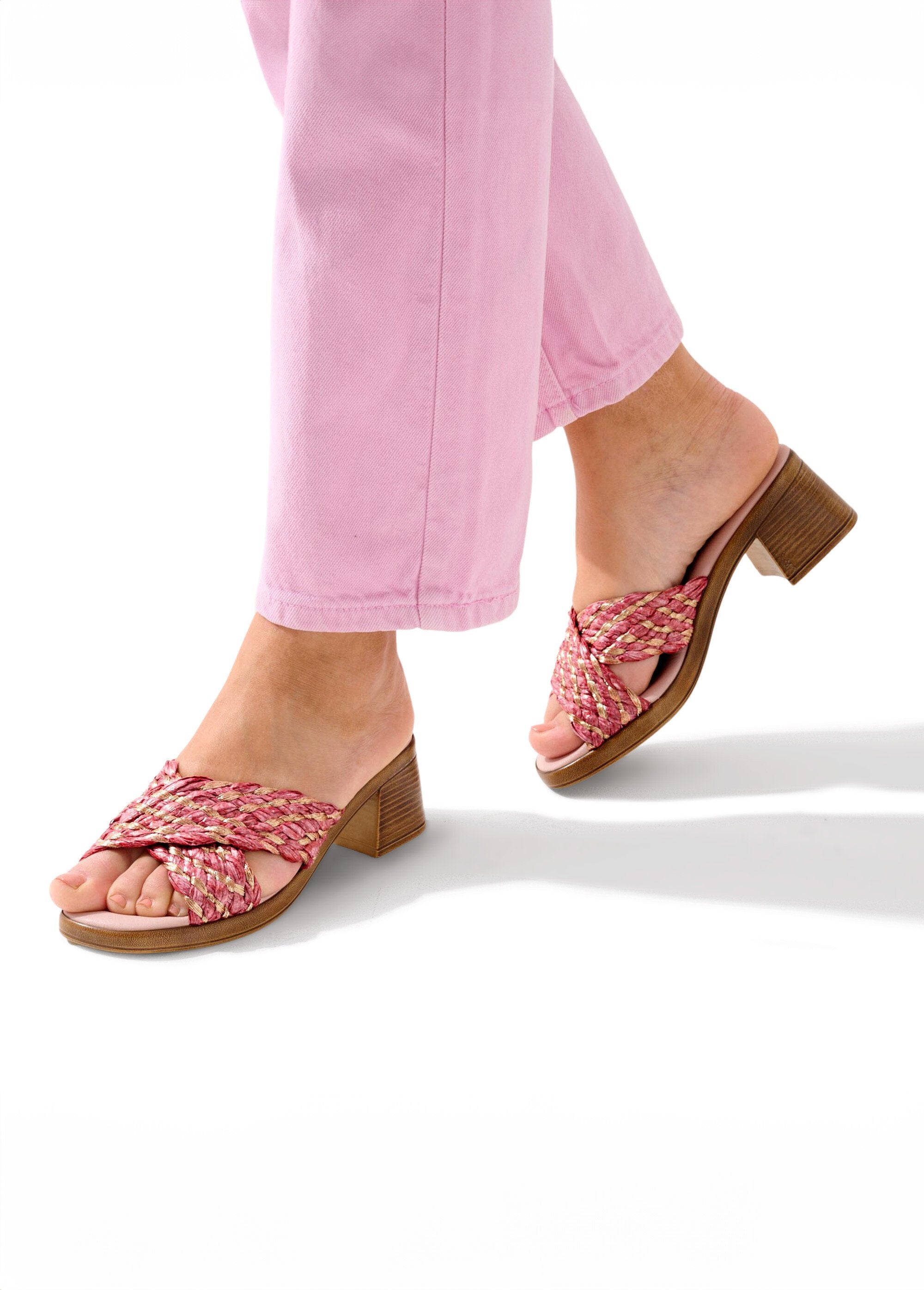 Comfort_width_woven_raffia_mules_Old_pink_and_gold_SF1_slim