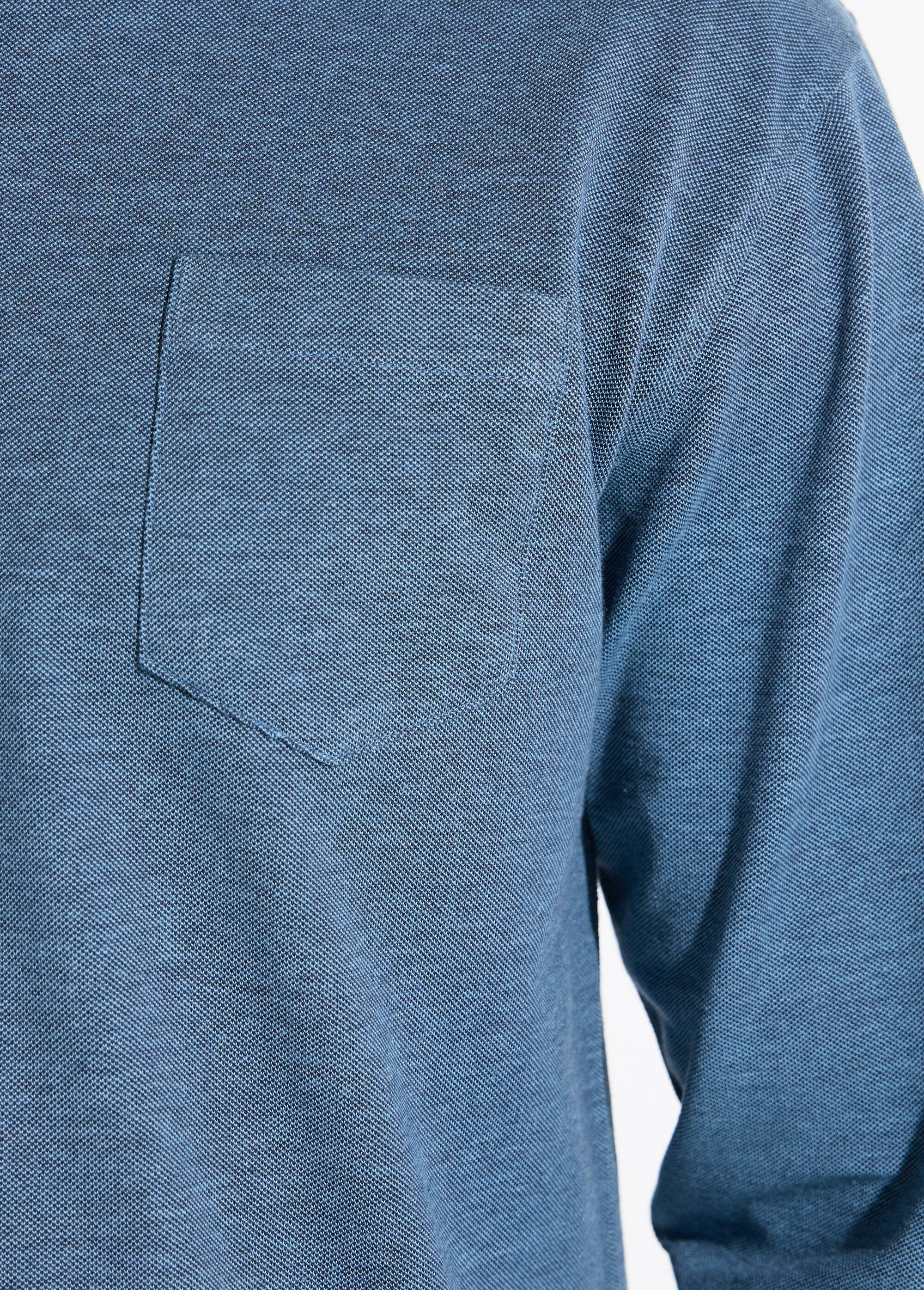 Long-sleeved_cotton_pique_knit_polo_shirt_Blue_DE4_slim