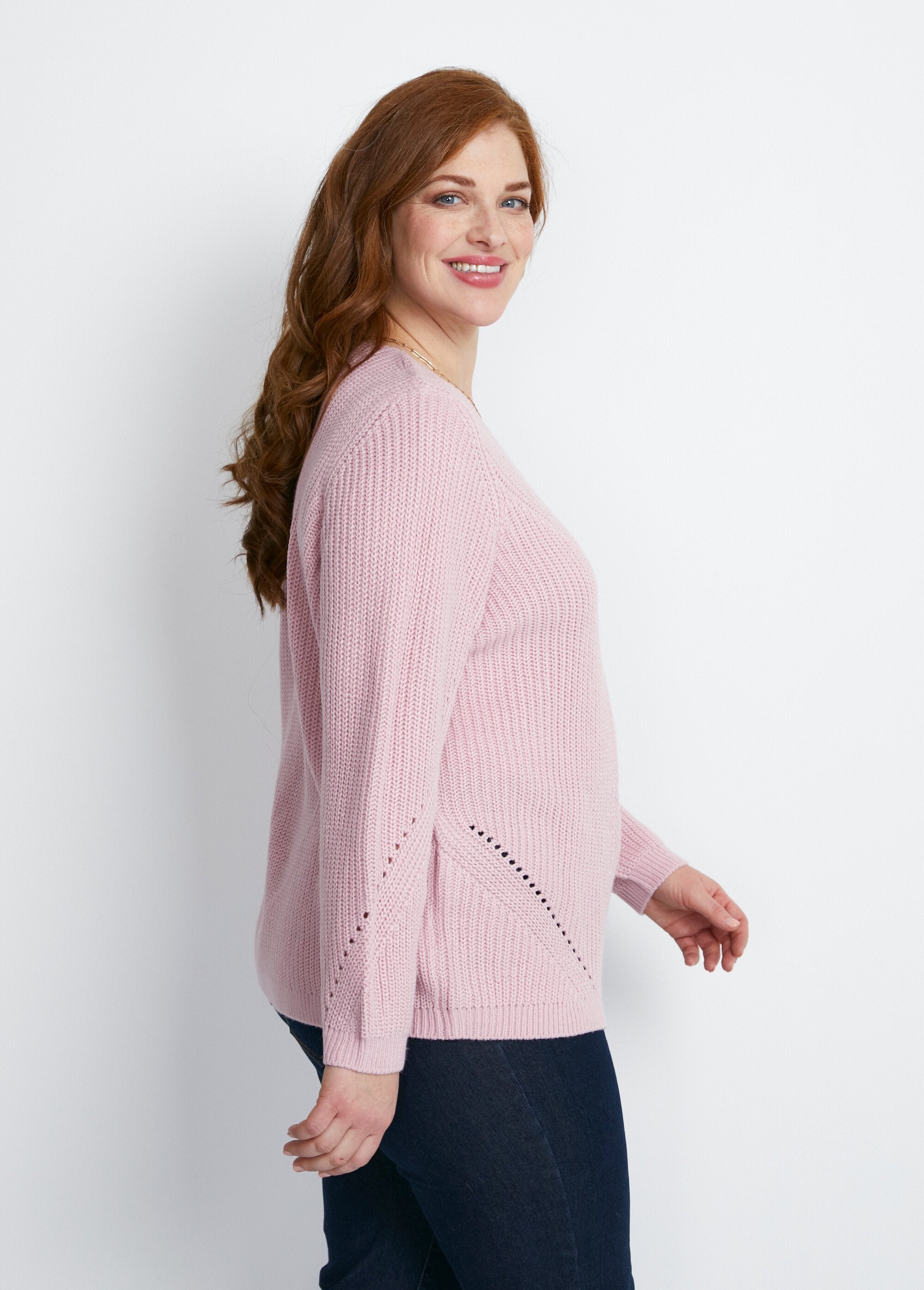 Beaded_and_openwork_V-neck_sweater_Pink_DR1_curvy