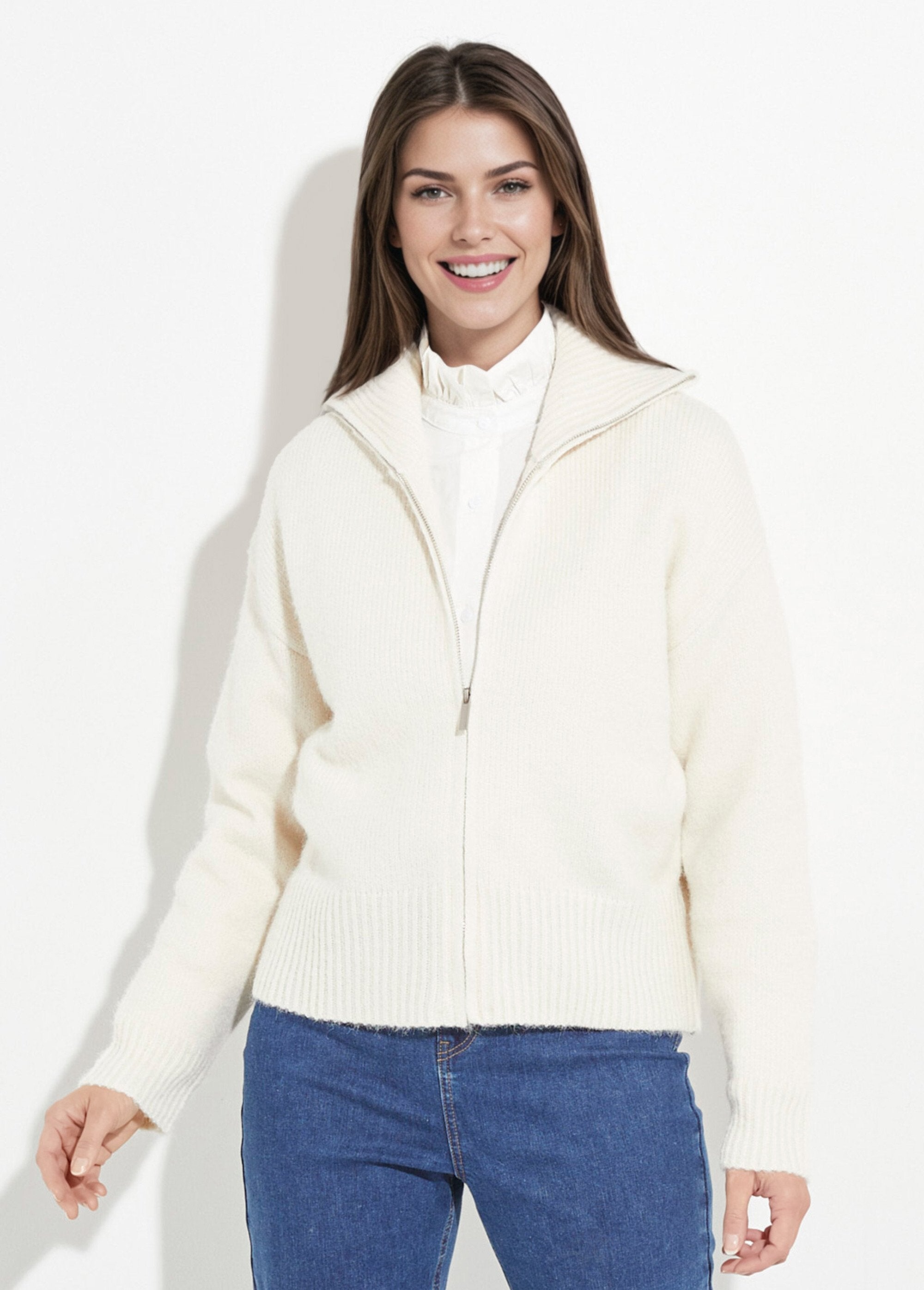 Zip-up_knit_sweater_with_a_high_neck_Beige_FA1_slim
