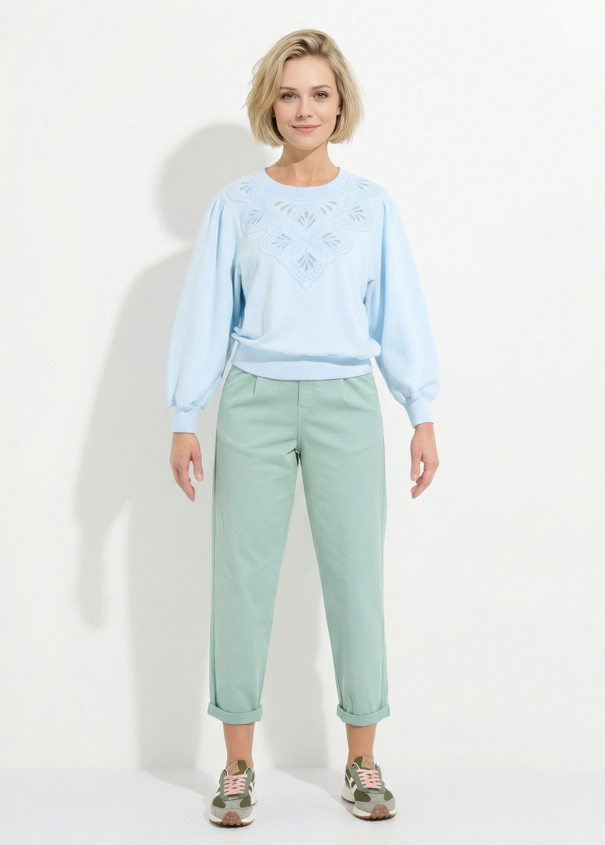 Embroidered_openwork_pure_cotton_fleece_sweatshirt_Sky_SF1_slim