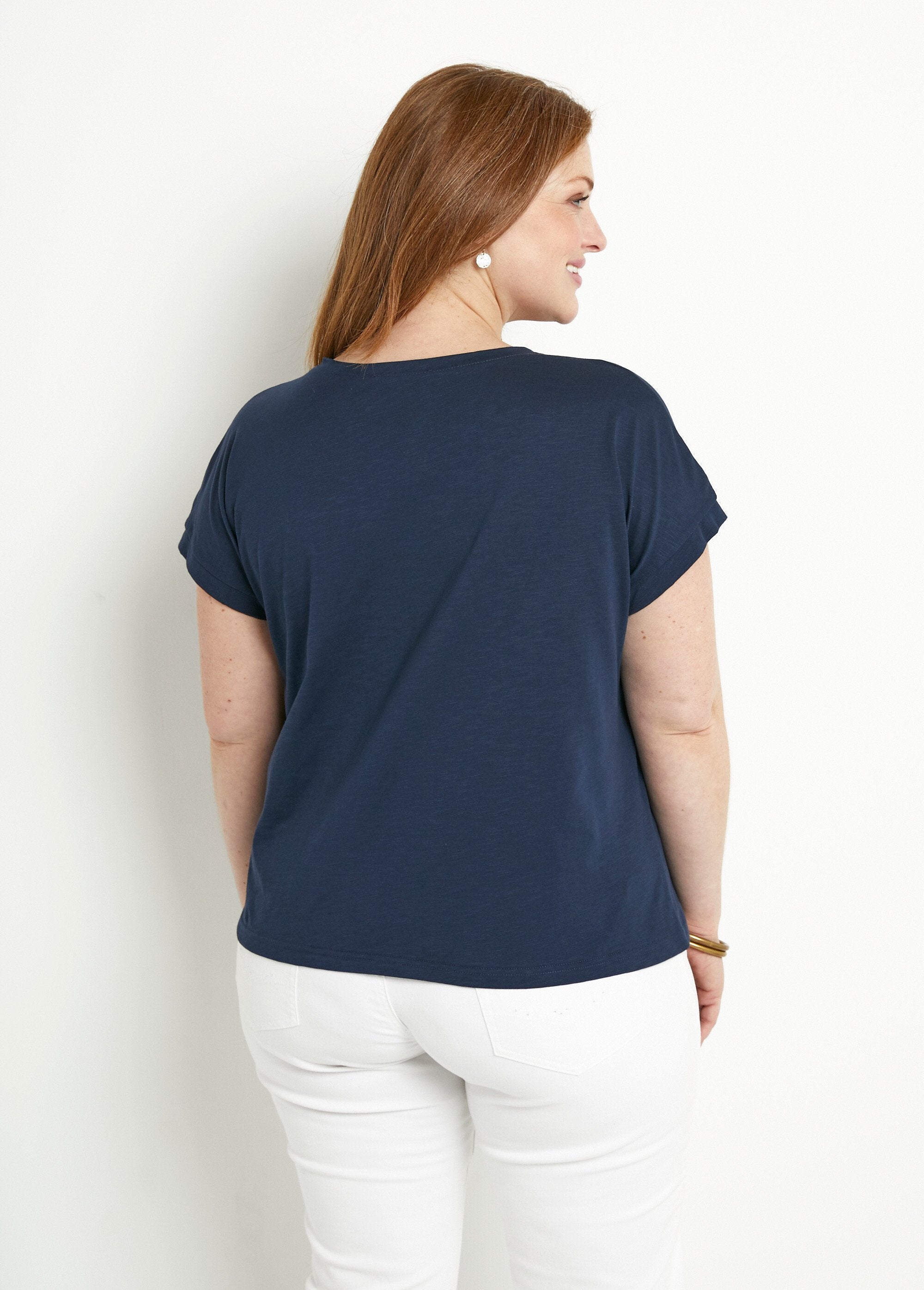 Plain_short_sleeve_openwork_embroidered_t-shirt_Marine_DO1_curvy
