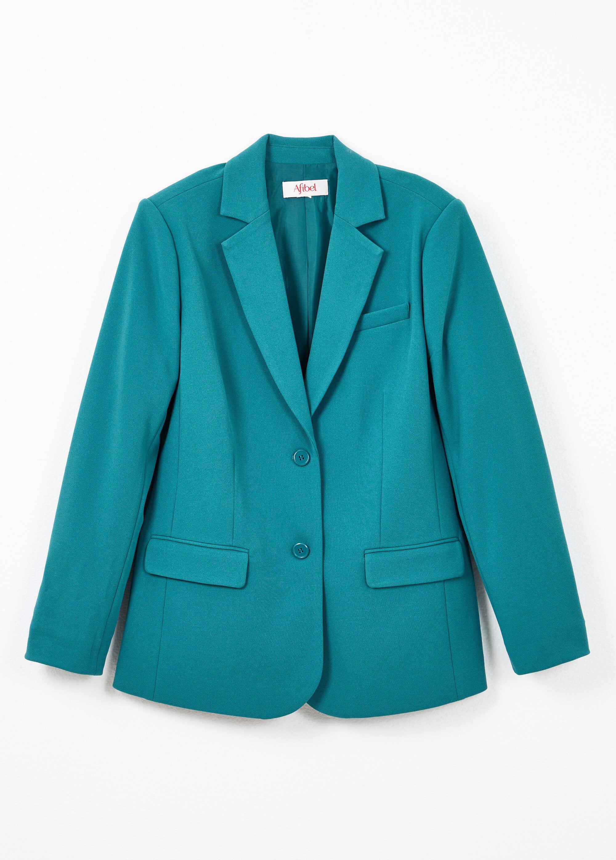 Plain_blazer_jacket_with_straight_cut_and_tailored_collar_Green_AP1_slim