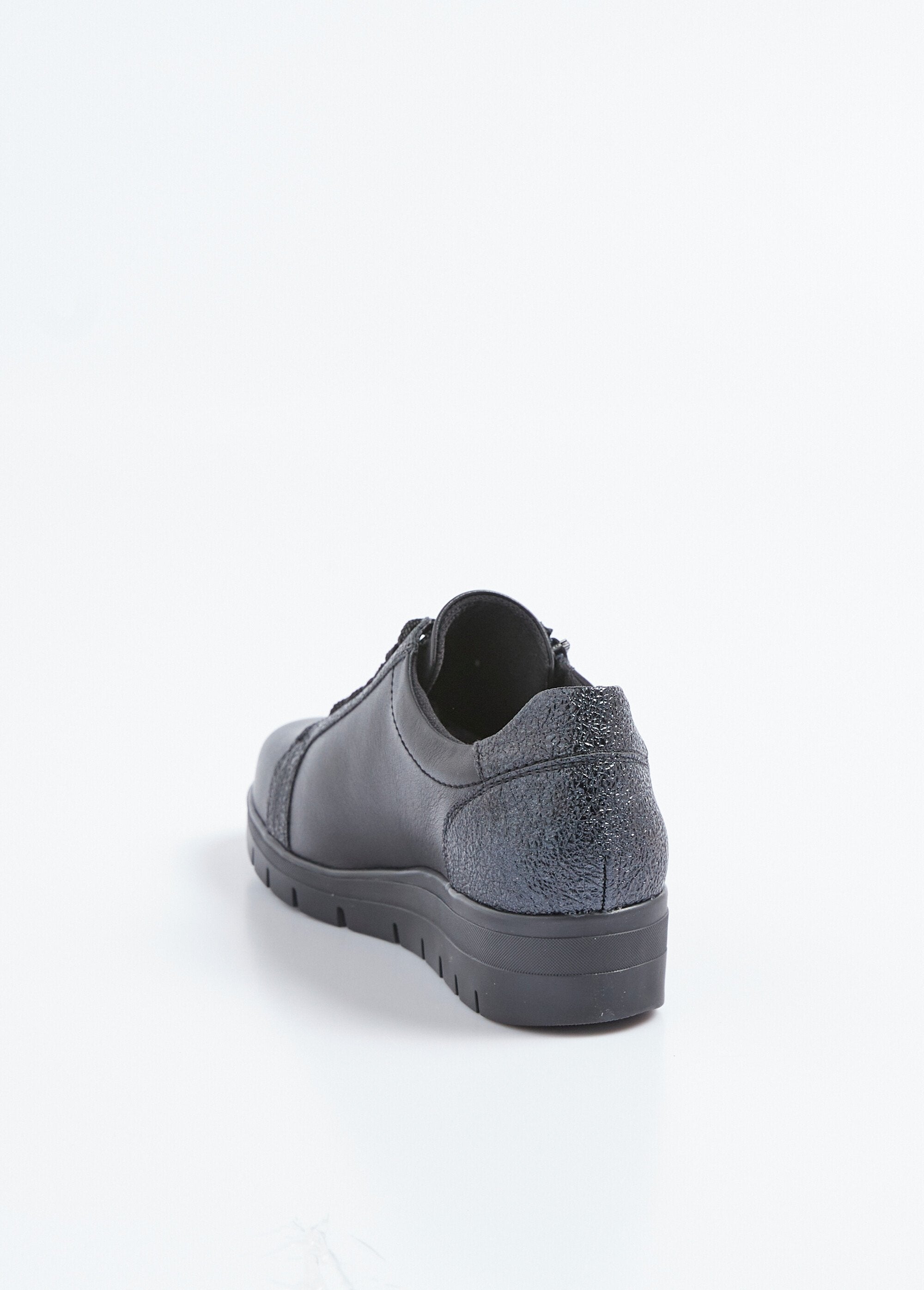 Baskets_bi-matière_lacées_zippées_largeur_confort_Noir_DO1_slim