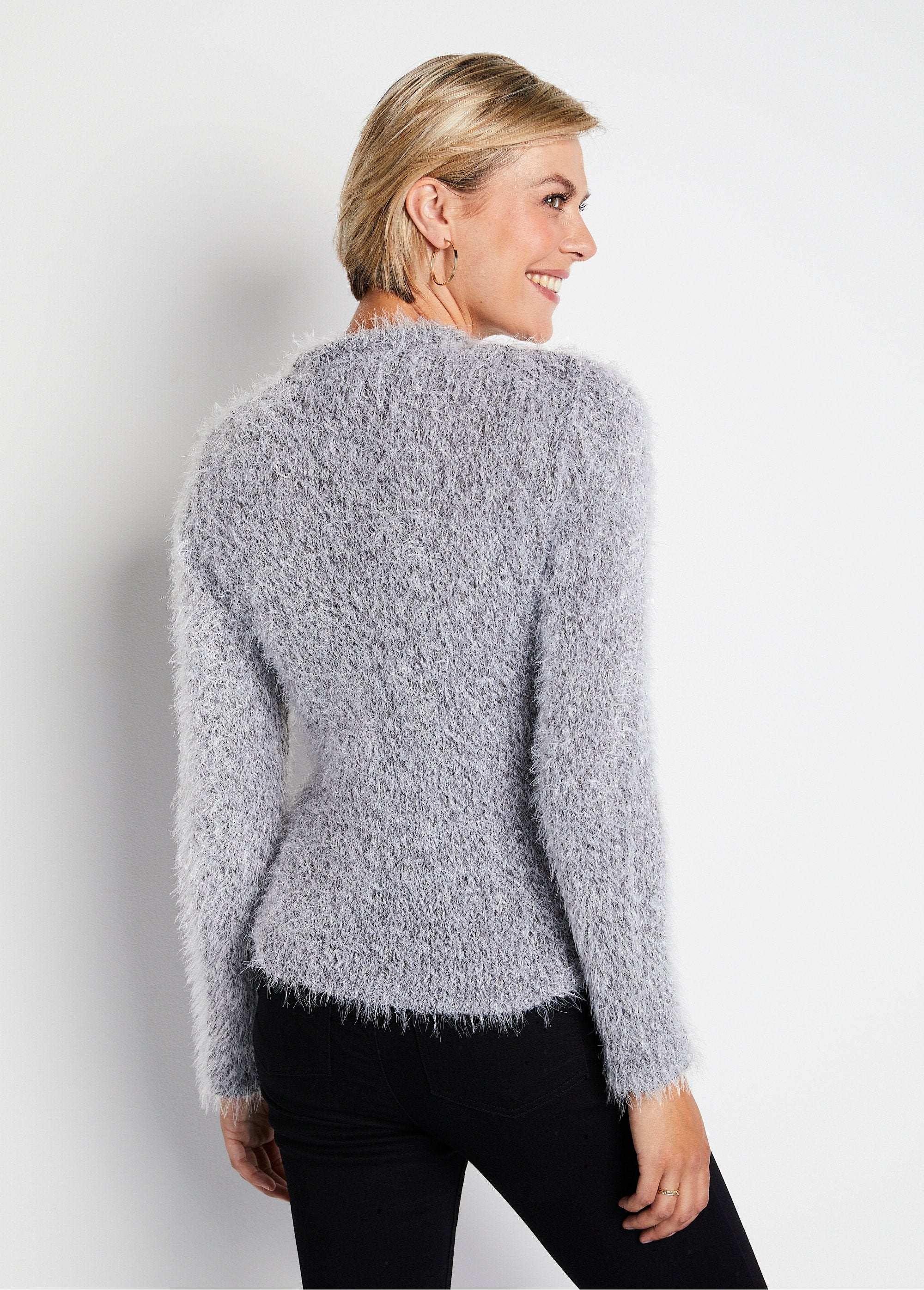 Short_hairy_effect_knit_bolero_cardigan_Money_DO1_slim