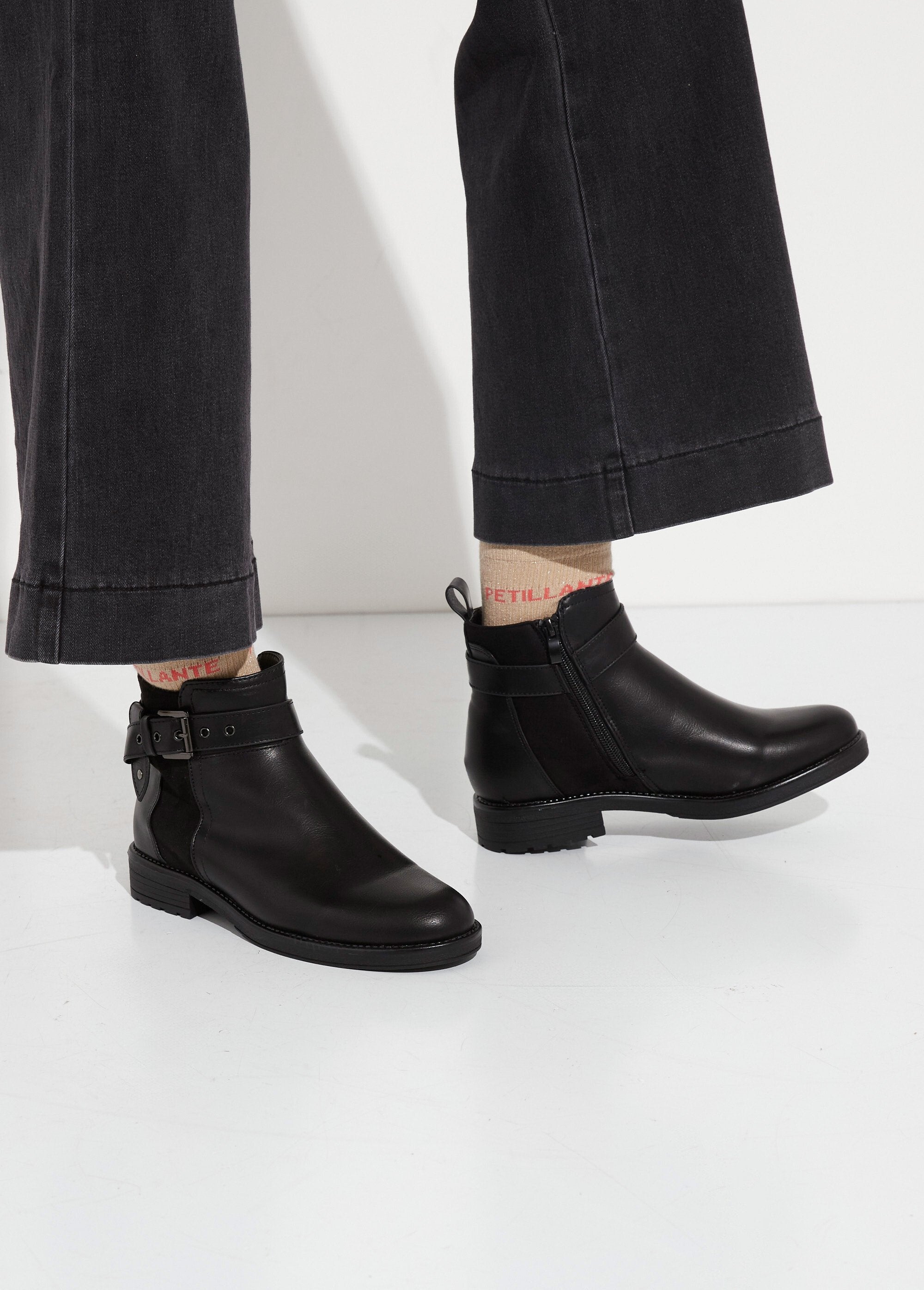 Boots_bi_matière_avec_bride_cheville_Noir_SF1_slim