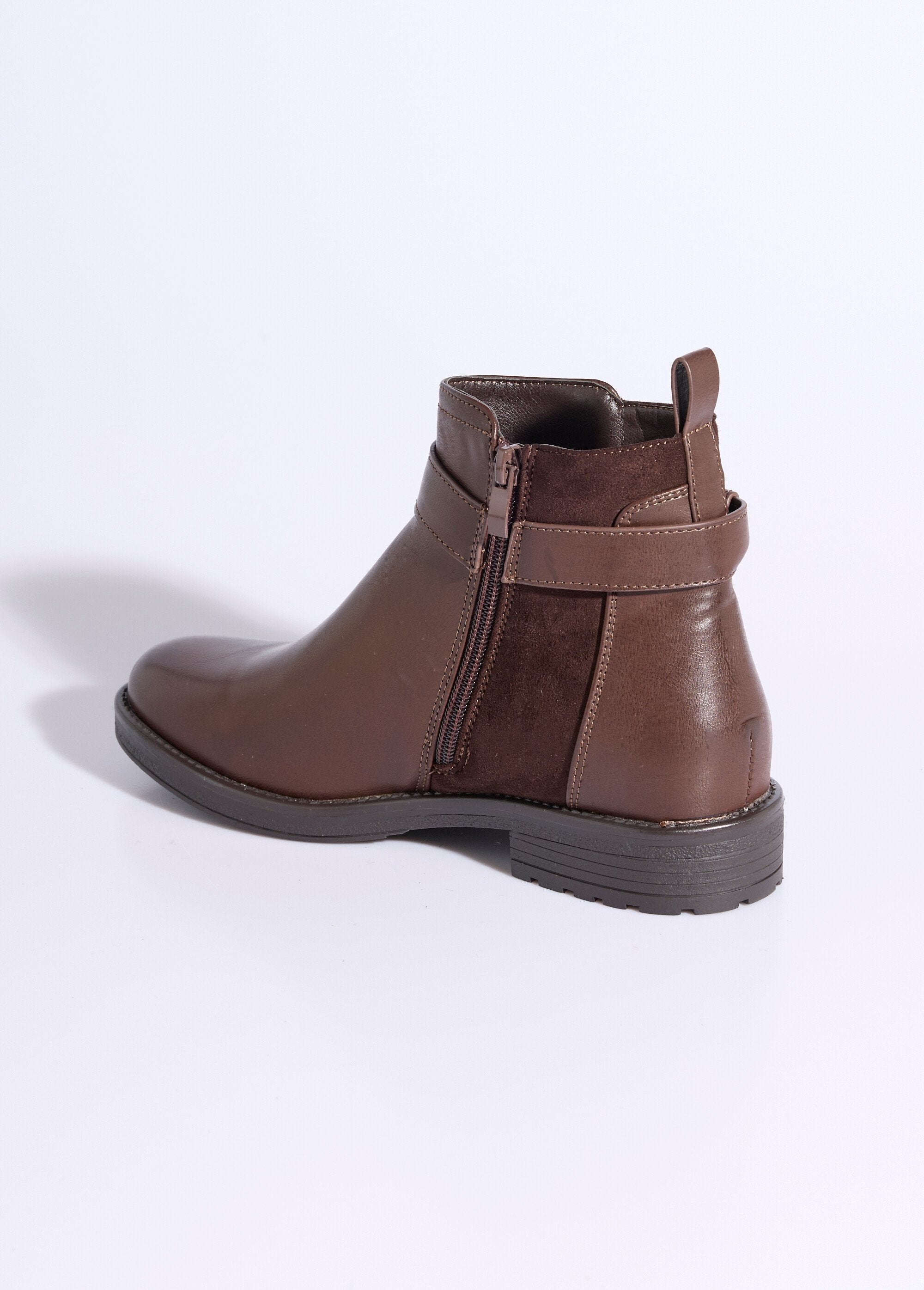 Boots_bi_matière_avec_bride_cheville_Marron_DO1_slim
