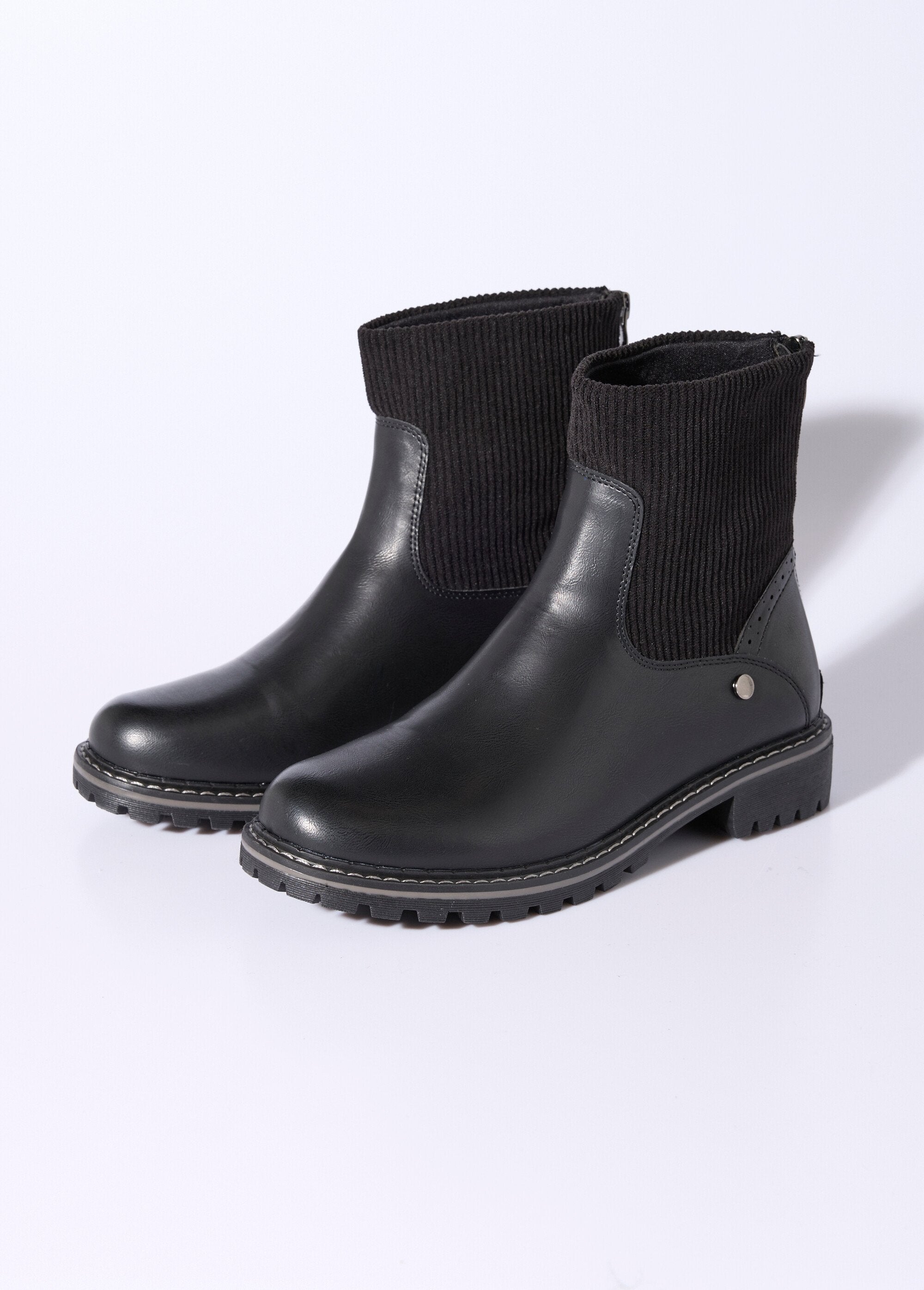 Boots_camarguaises_empiècement_velours_Noir_DE1_slim