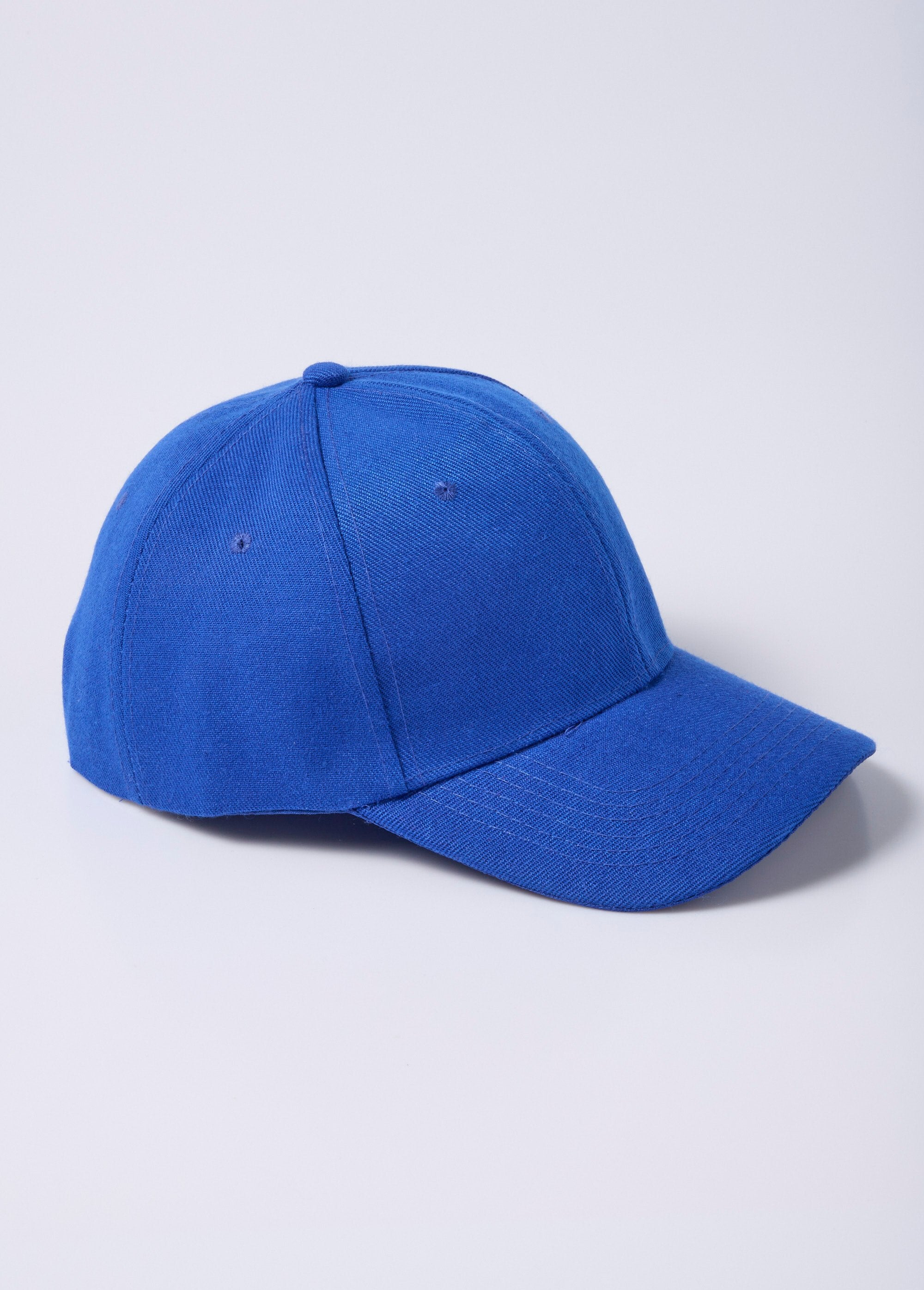 Casquette_réglable_réglable,_toile_denim_colorée_Bleu_dur_FA1_slim