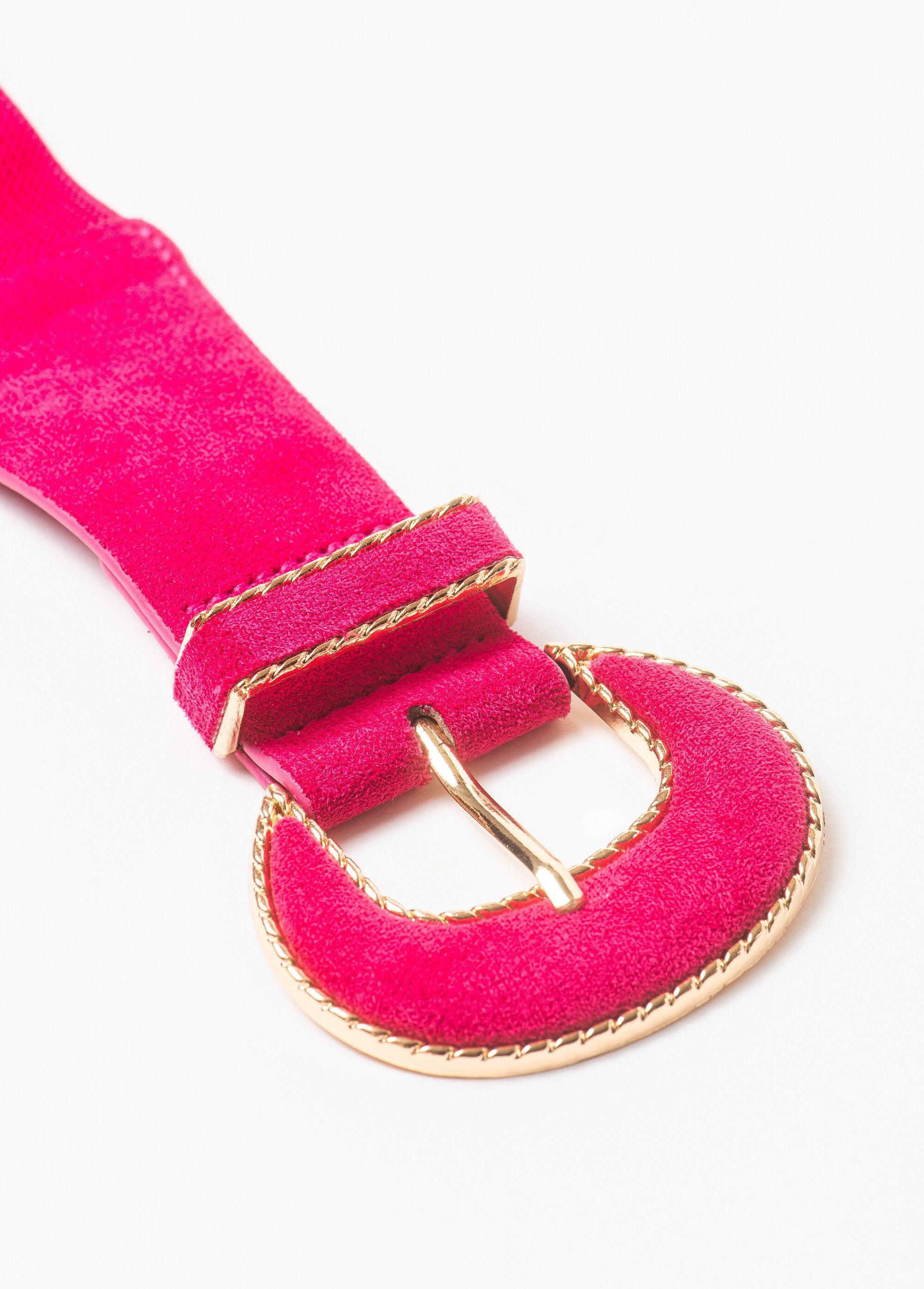 Fancy_buckle_stretch_belt_Fuchsia_DE2_slim