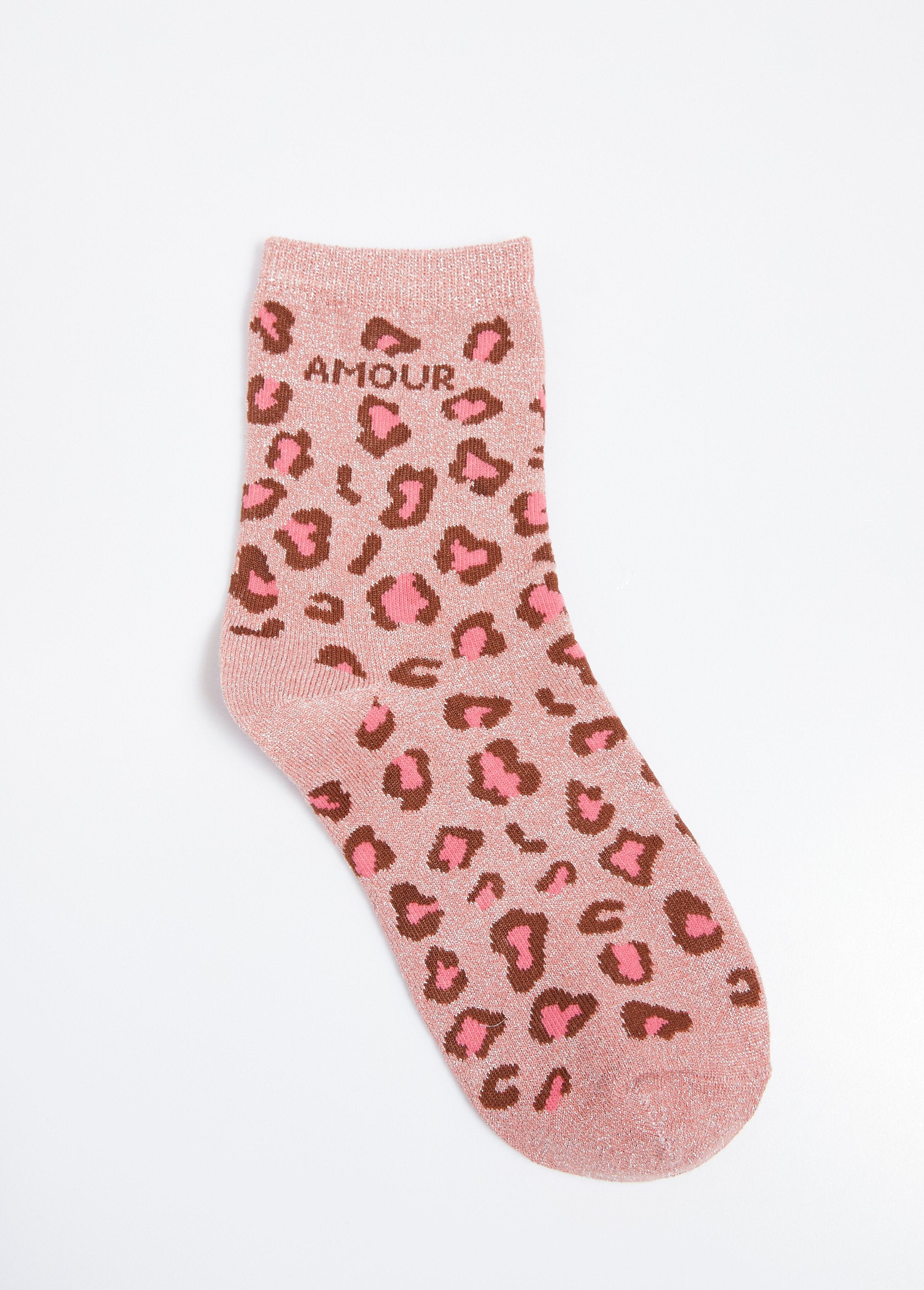 AMOUR_socks,_metallic_leopard_pattern_Pink_DE1_slim