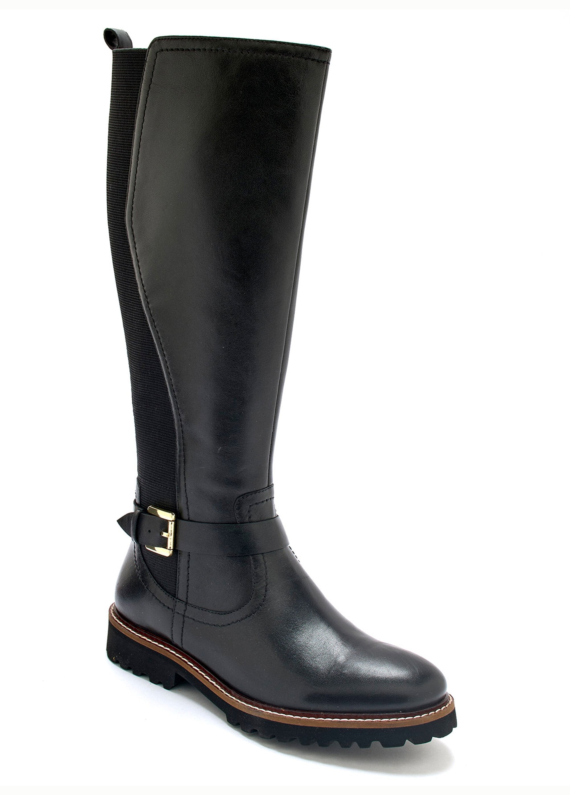 Bottes_cavalières_en_cuir,_talon_plat_Noir_FA1_slim