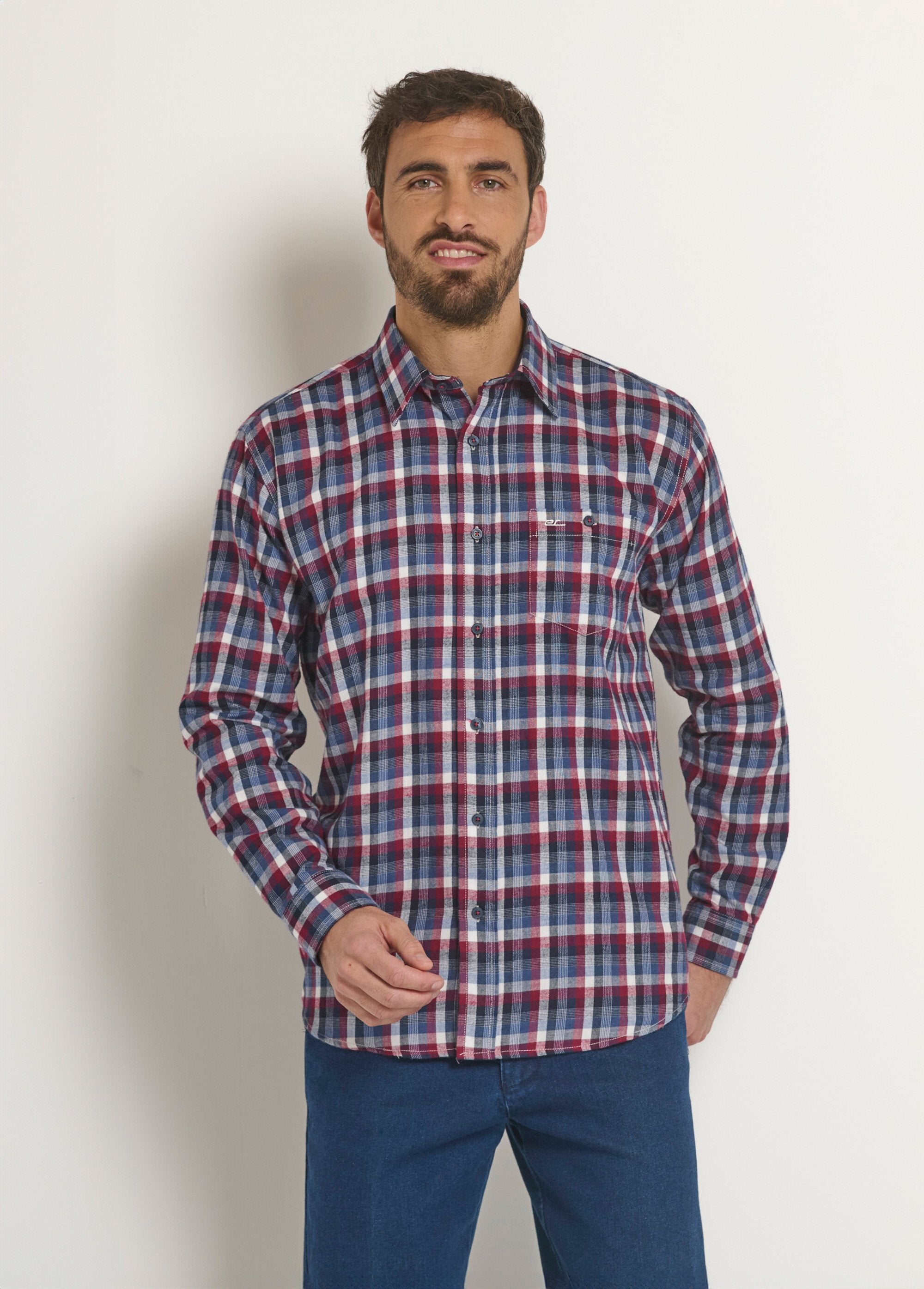 Warm_flannel_shirt_with_checks_Blue_and_red_tiles_FA1_slim