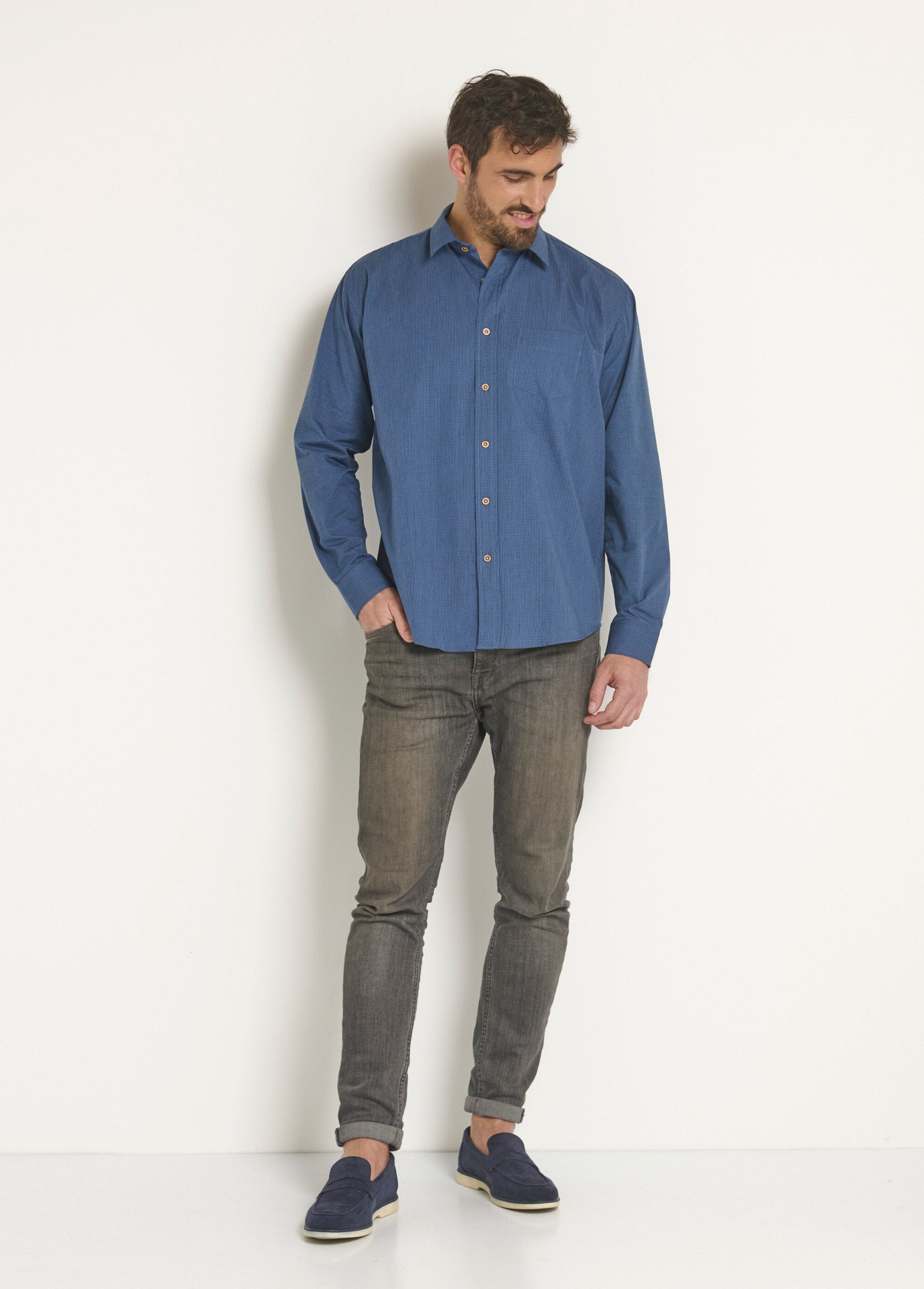 Easy_care_long_sleeve_shirt_Blue_SF1_slim