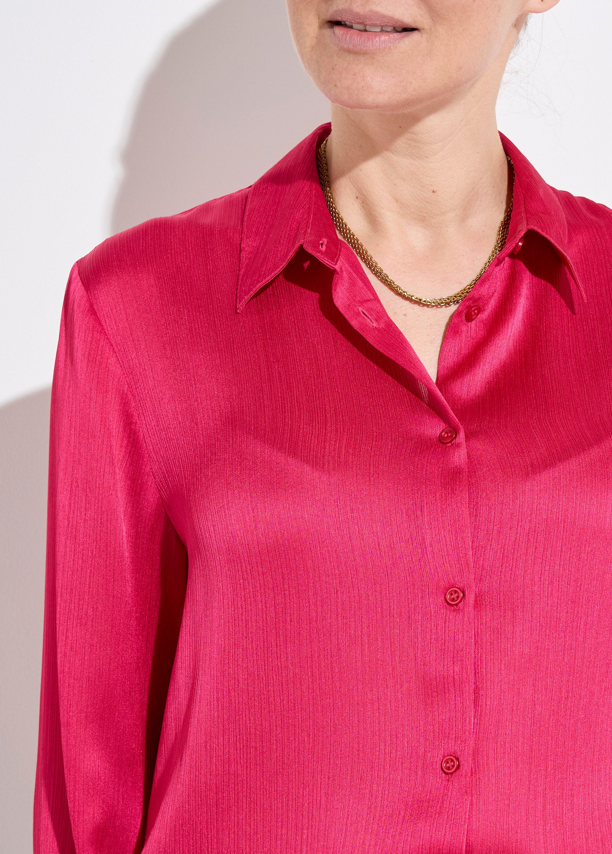 Chemisier_boutonné_satin_manches_longues_Fuchsia_DE1_slim