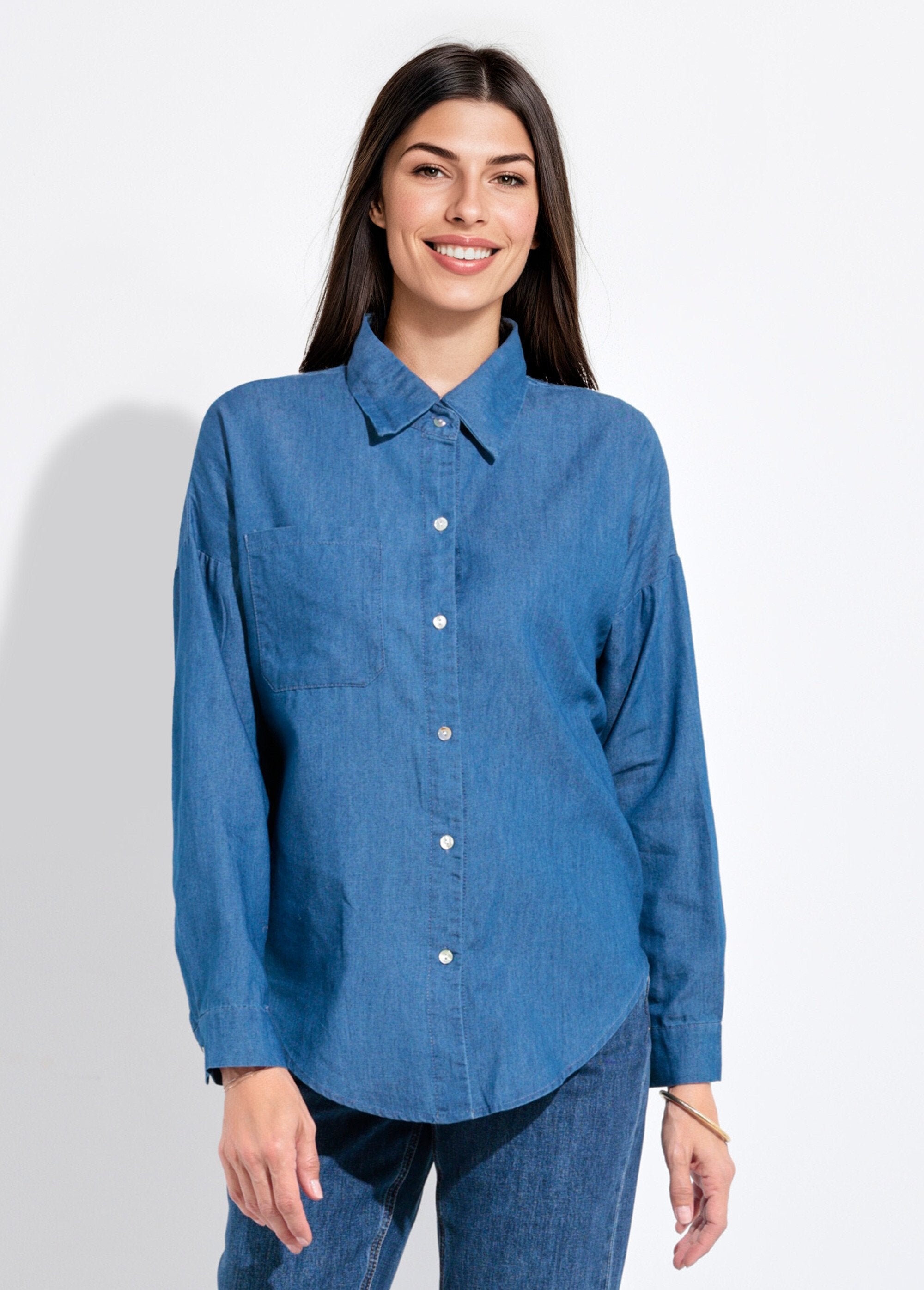 Long-sleeved_chambray_tailored_collar_blouse_Denim_FA1_slim