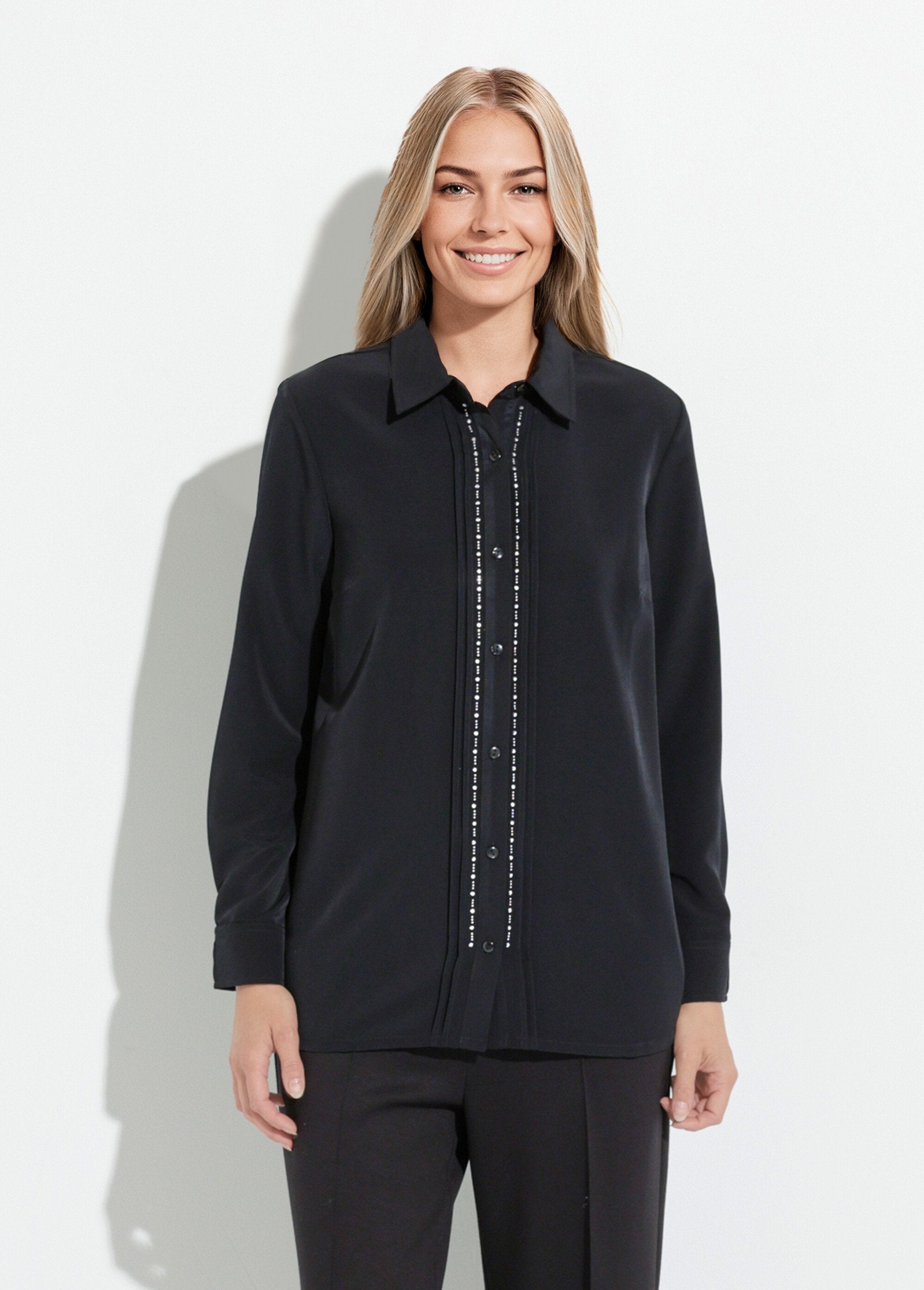 Chemisier_uni_boutonné_long_strass_col_chemise_Noir_FA1_slim