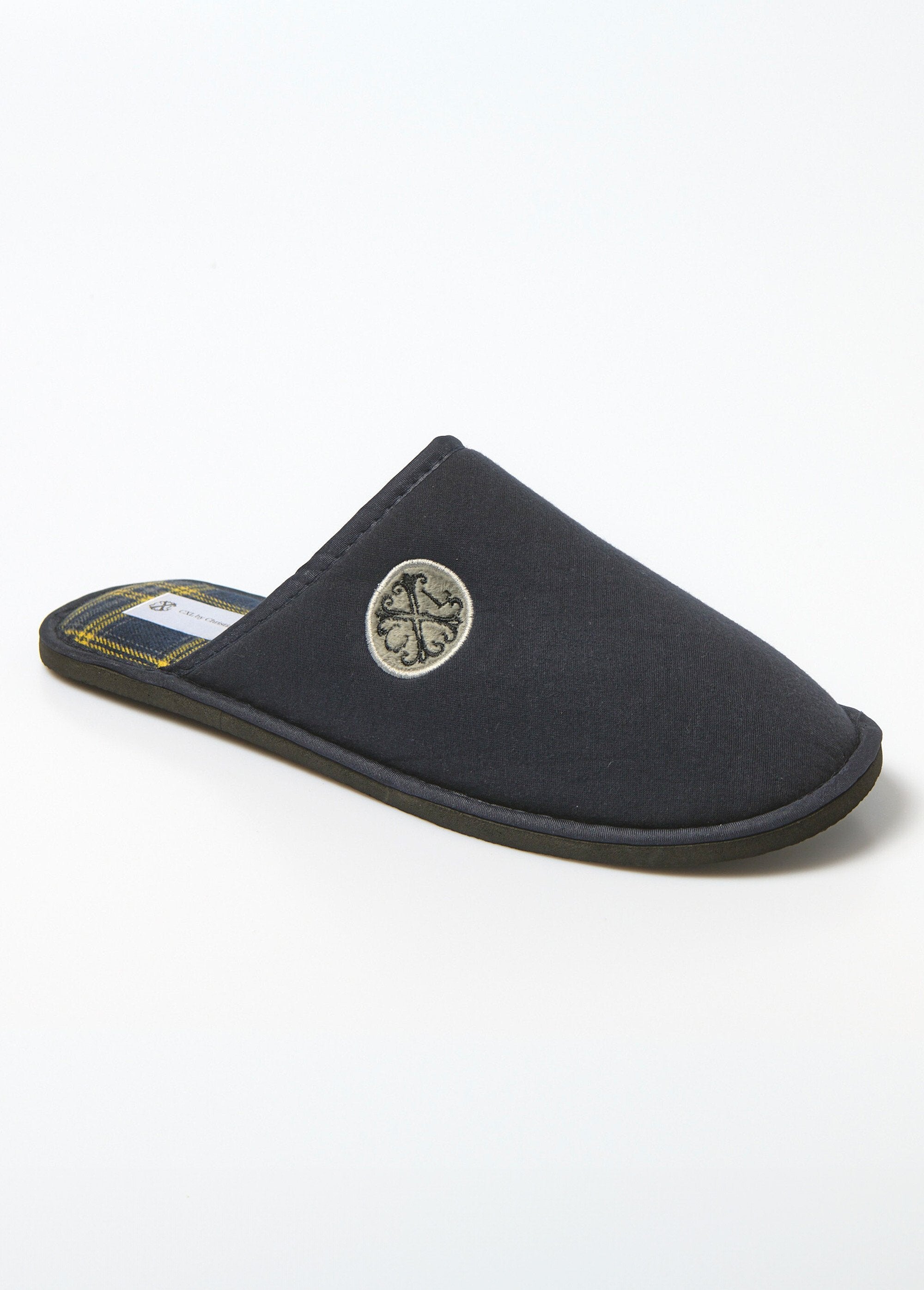 Chic_logo_mule_slippers_Blue_FA1_slim