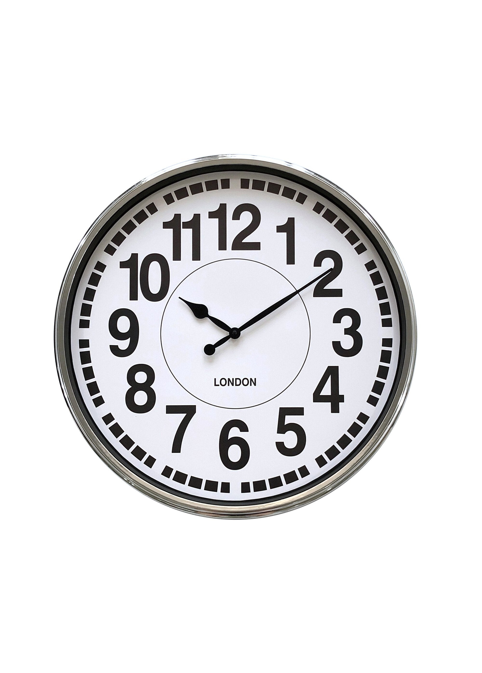 Industrial_style_chrome_wall_clock_White_FA1_slim