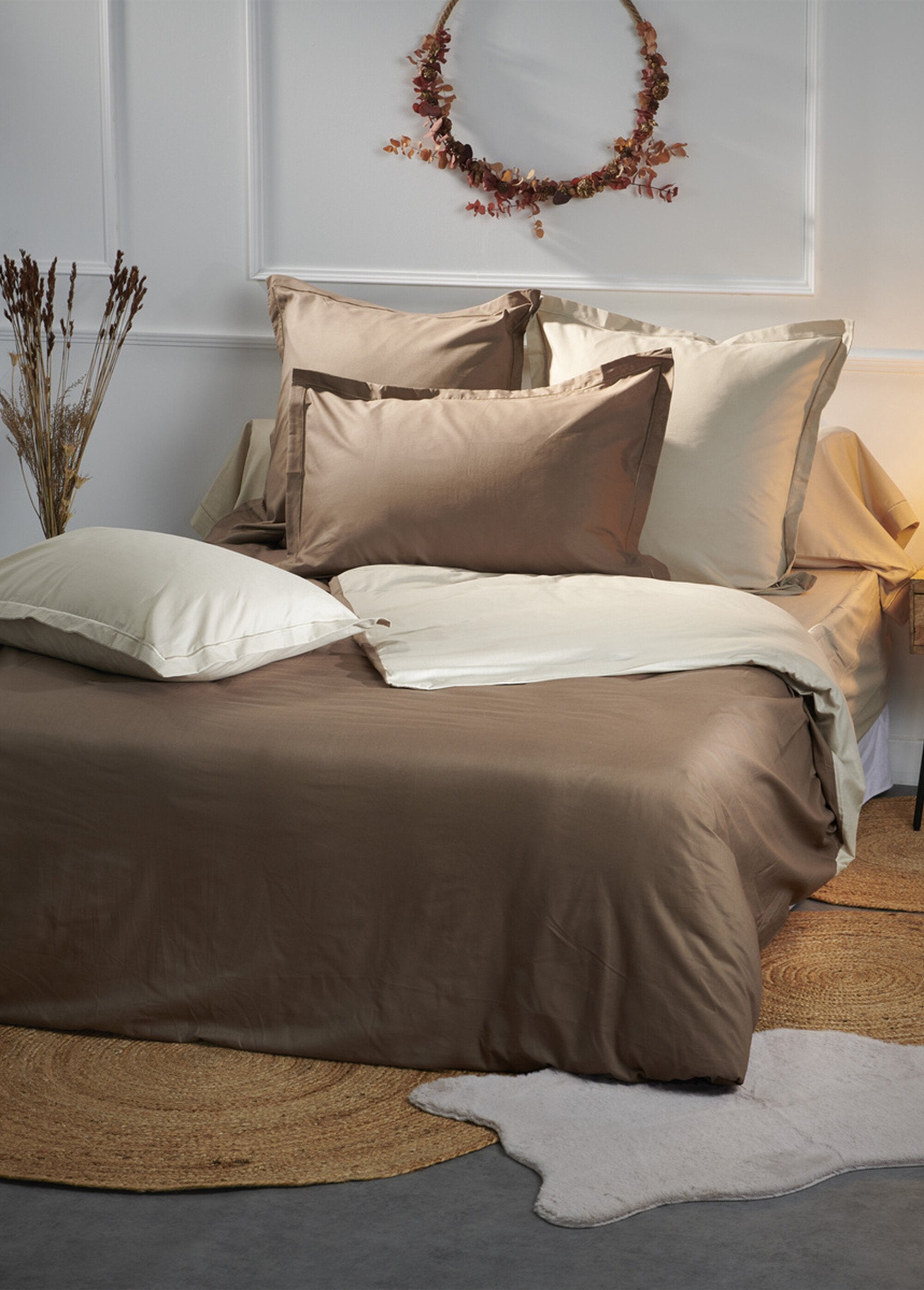 RELAX_plain_pure_cotton_fitted_sheet_Taupe_brown_DE2_slim