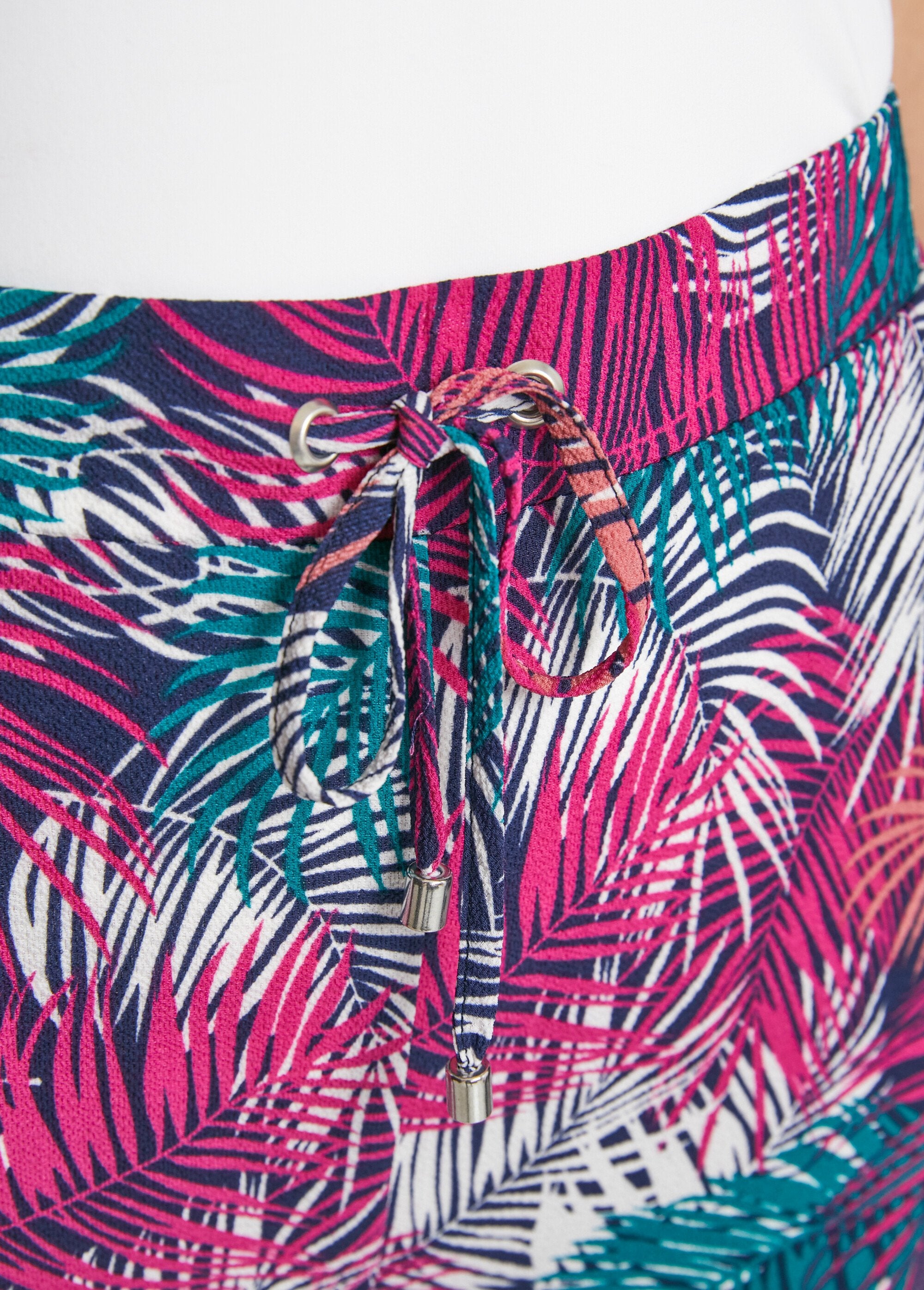 Pantalon_fluide_taille_élastiquée_Imprime_fuchsia_DE2_curvy