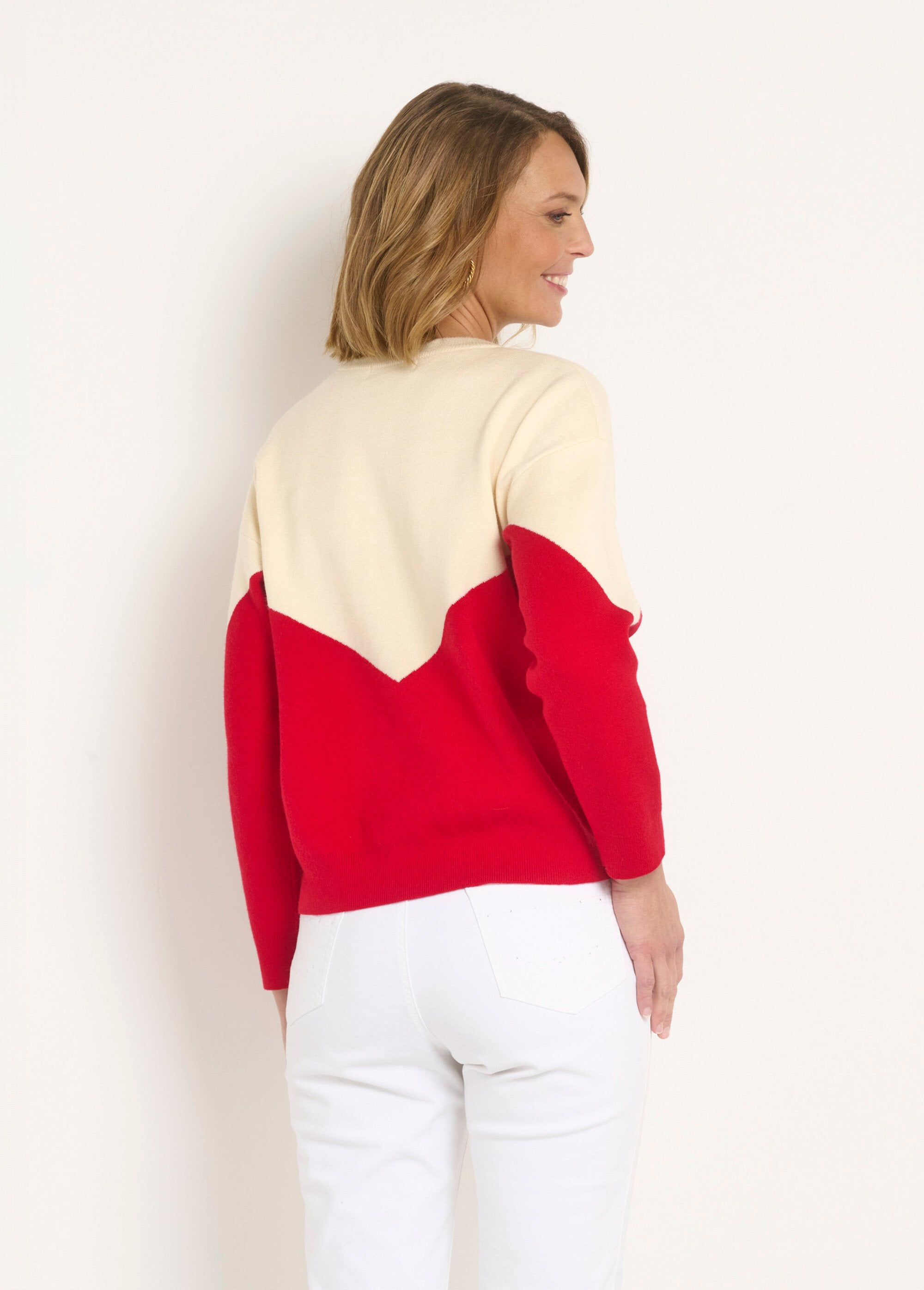 Pull_chaud_effet_graphique_détail_cur_Rouge_et_ecru_DO1_slim