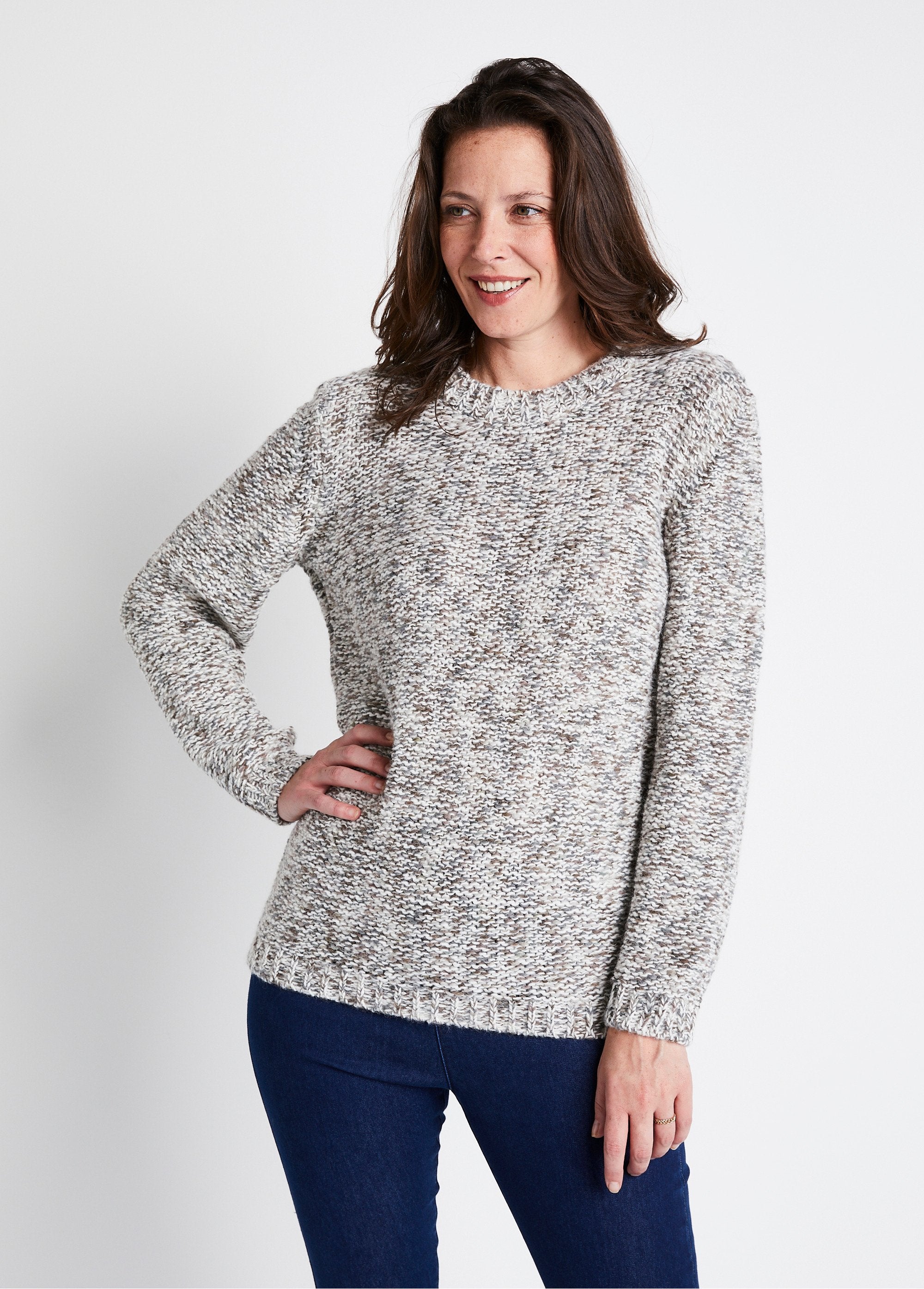 Round_neck_mouliné_sweater_with_wool_and_alpaca_Ecru_and_beige_FA1_slim