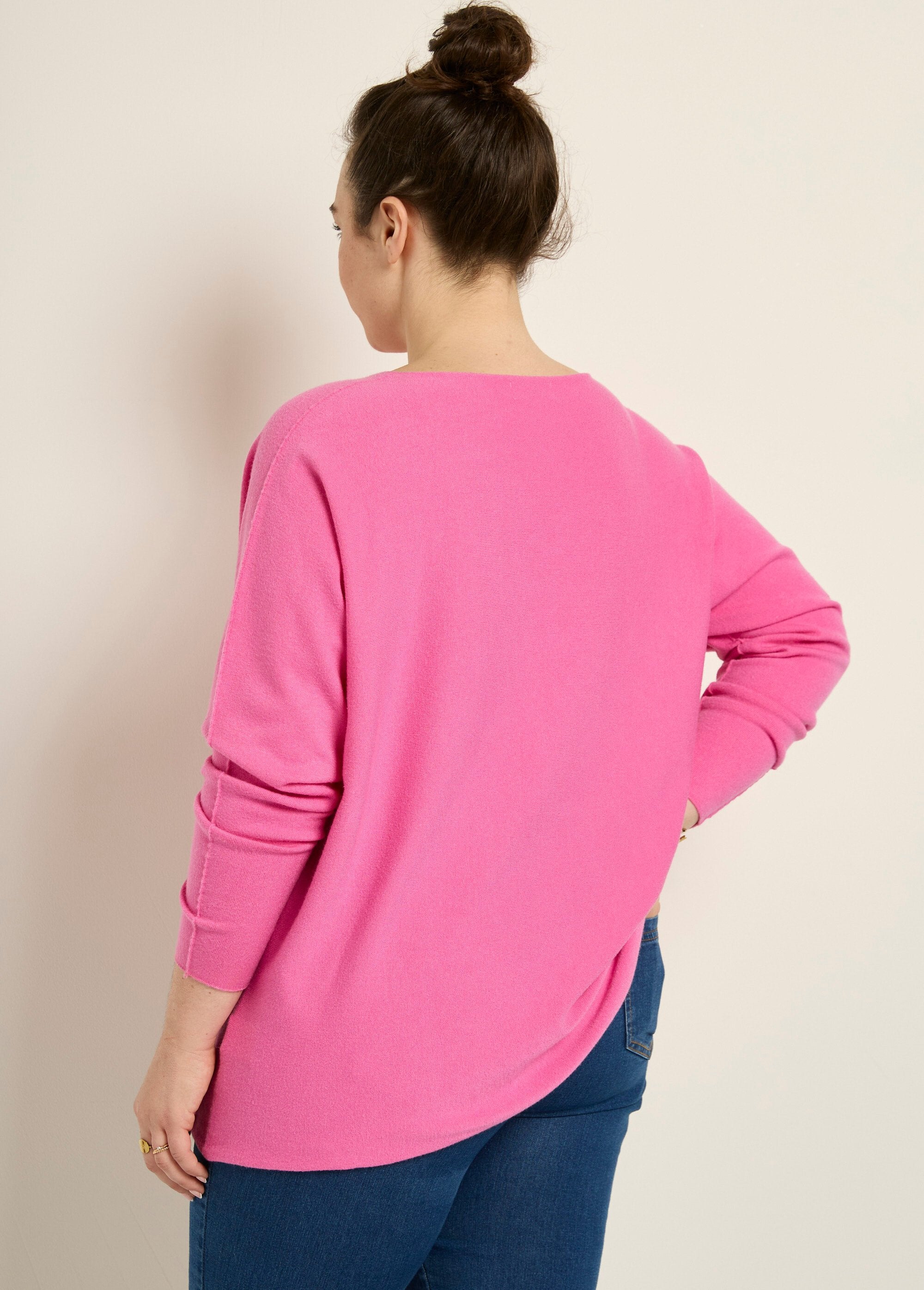 Pull_tunique_emmanchures_descendues_en_maille_Fuchsia_DO1_curvy