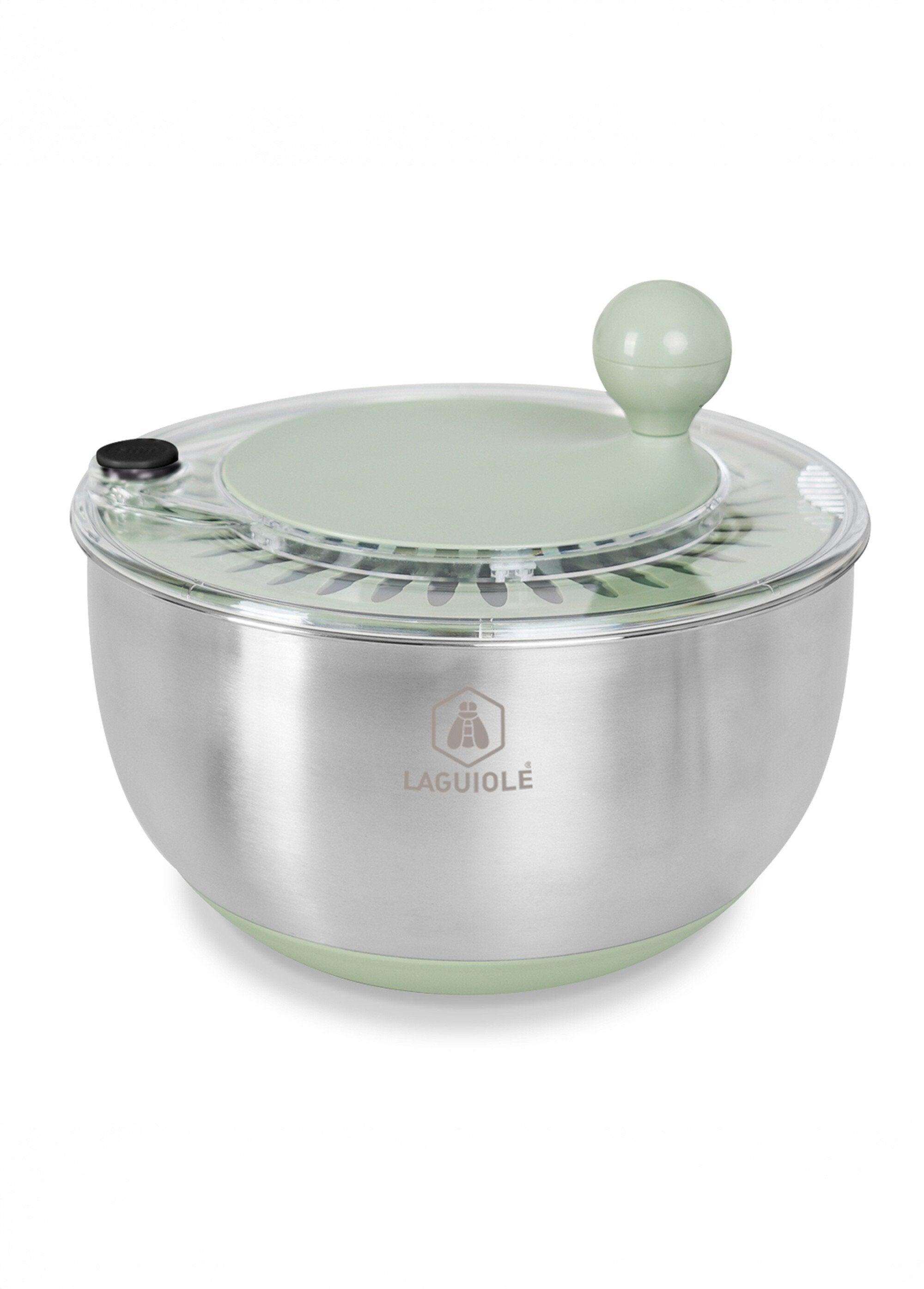 Saladier_inox/Essoreuse_à_salade_2_en_1_Olive_et_gris_FA1_slim