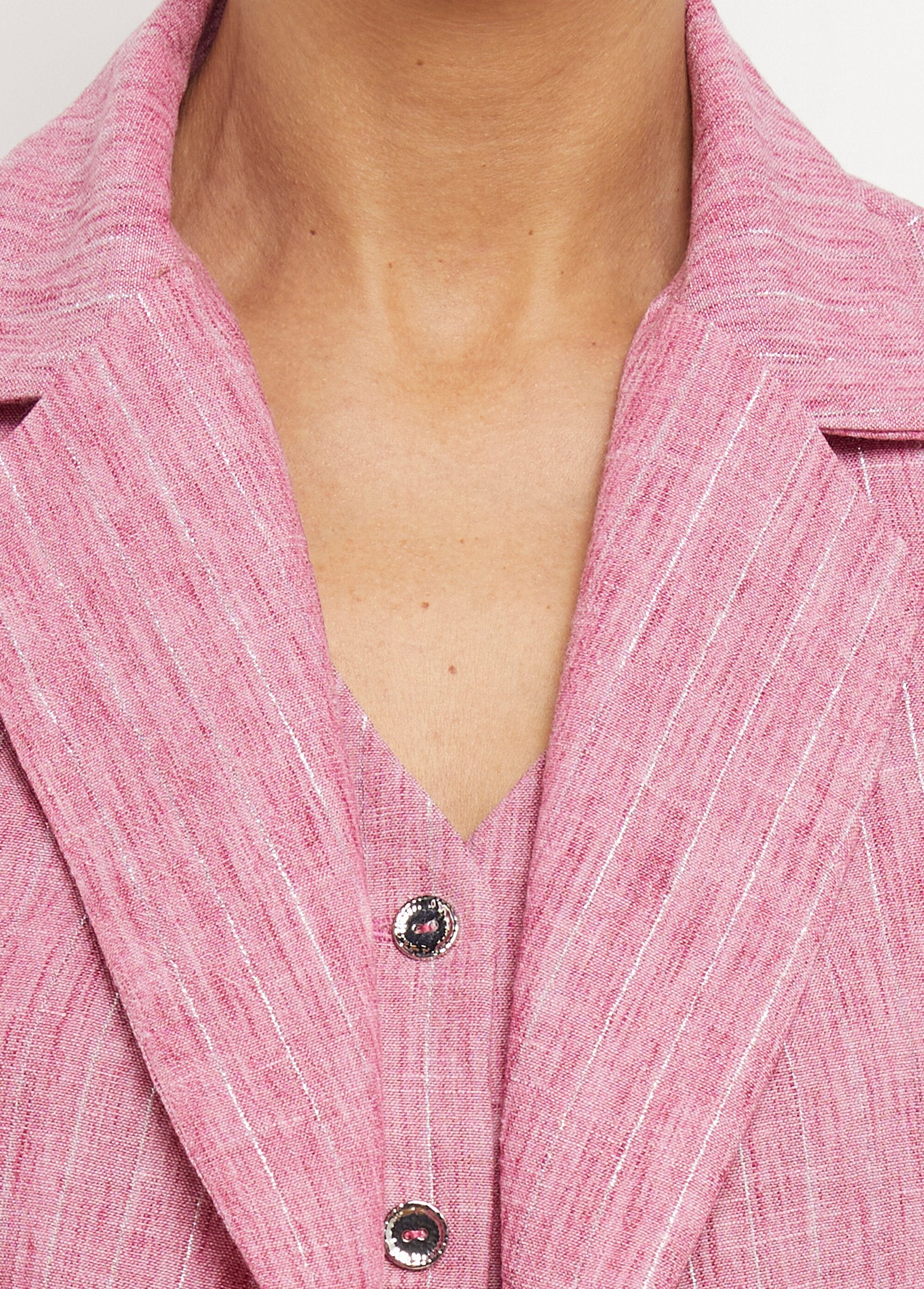 Striped_tailored_jacket,_irregular_appearance_Raspberry_DE2_slim